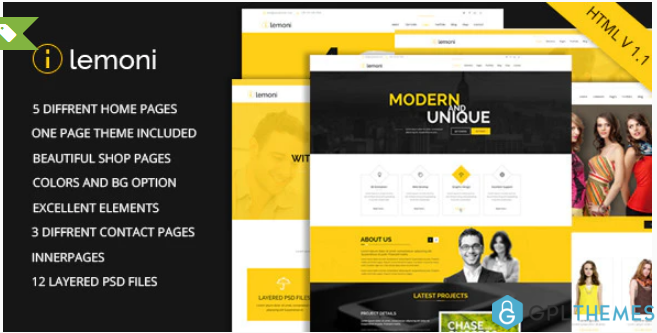 Lemoni Multipurpose HTML5 Template