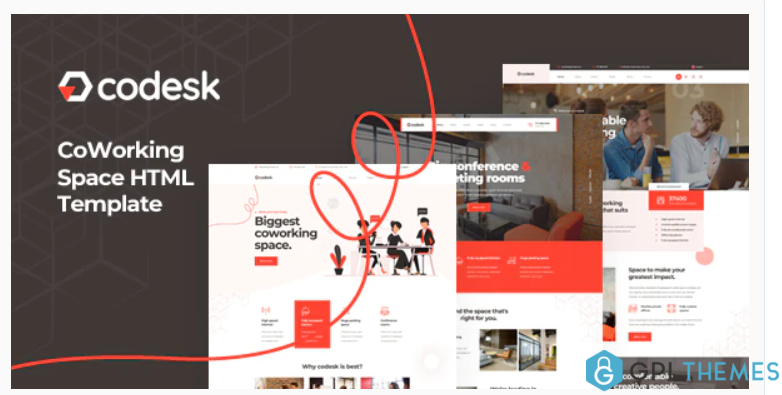 Codesk Coworking Space HTML Template
