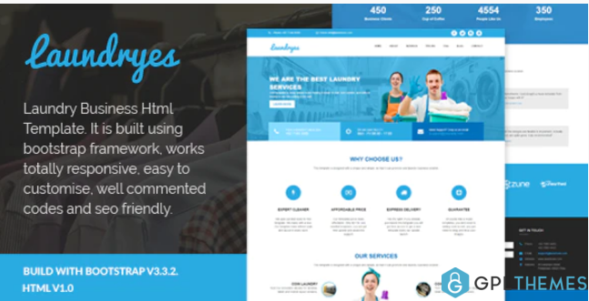 Laundryes Laundry Business Html Template
