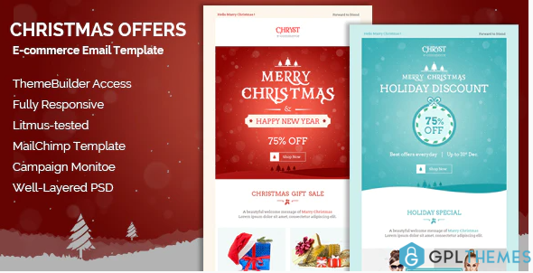 Christmas Offers E Newsletter Builder Access