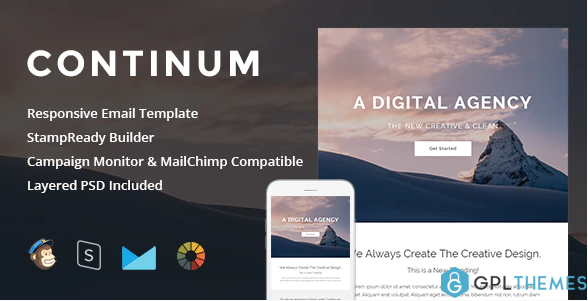 Continum Responsive Email StampReady Builder