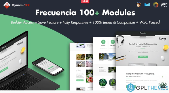 Frecuencia 100 Modules Email Online Template Builder