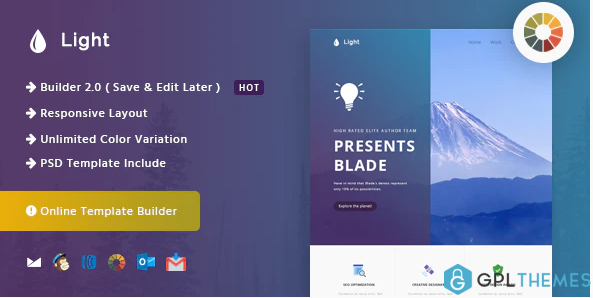 Light Responsive Email and Newsletter Template