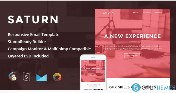 Saturn Responsive Email StampReady Builder