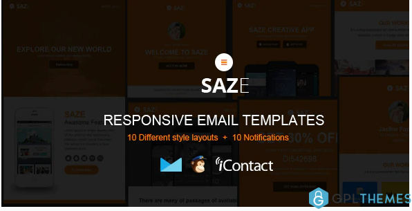 Saze Responsive Email Kit Themebuilder Access