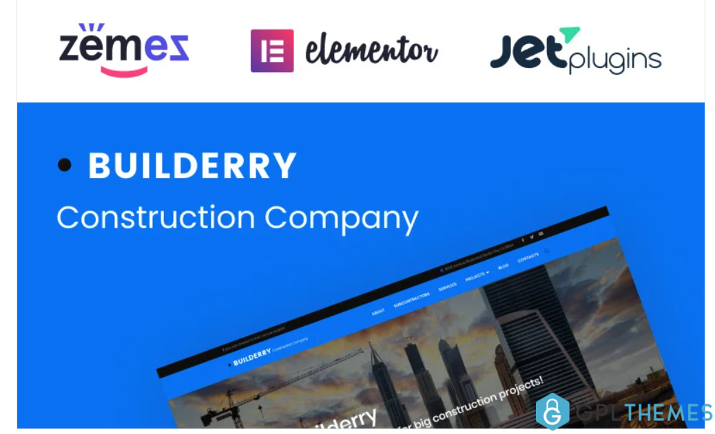 Builderry Construction Company WordPress Theme
