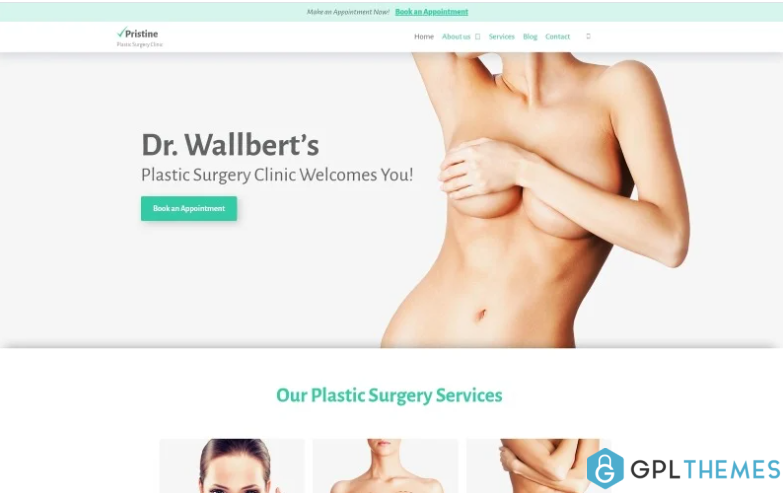 Pristine Plastic Surgery WordPress Theme