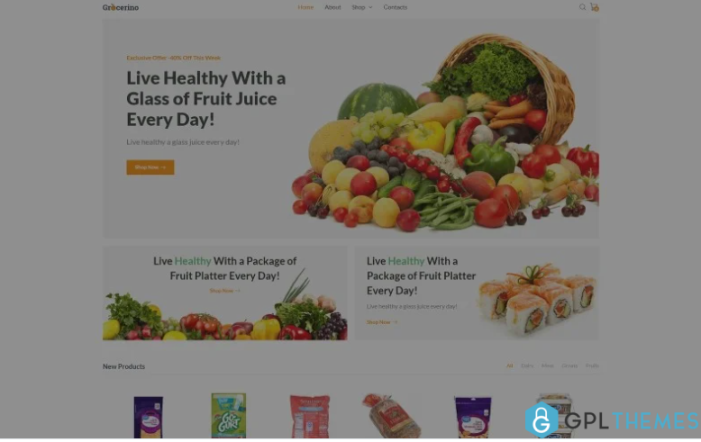 Grocerino Grocery Store WooCommerce Theme