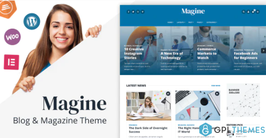 Magine Business Blog WordPress Theme