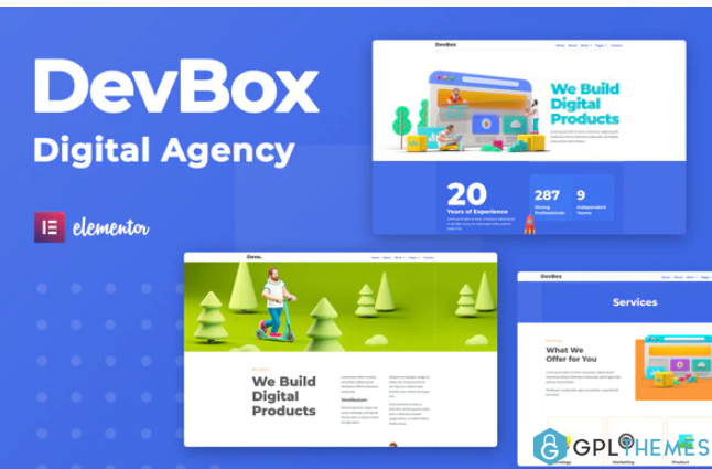 DevBox — Creative Digital Agency Elementor Template Kit