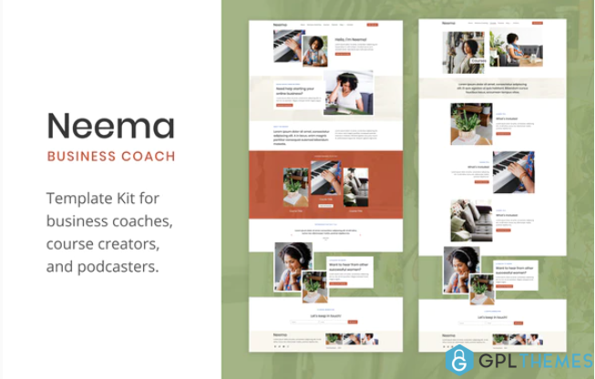 Neema Business Coach Elementor Template Kit