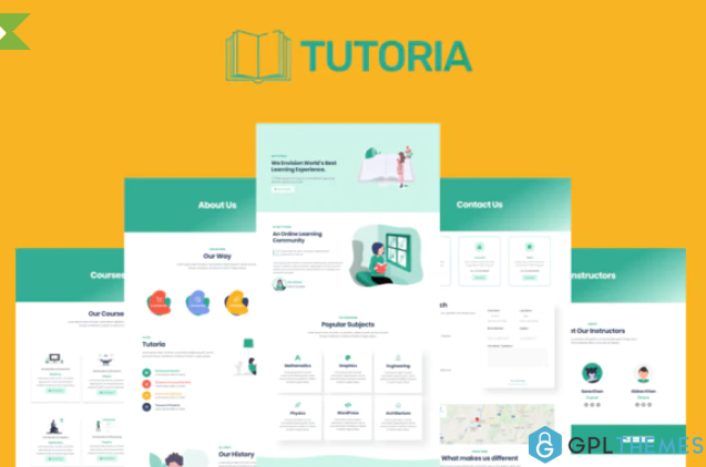 Tutoria Education Online Courses Elementor Template Kit