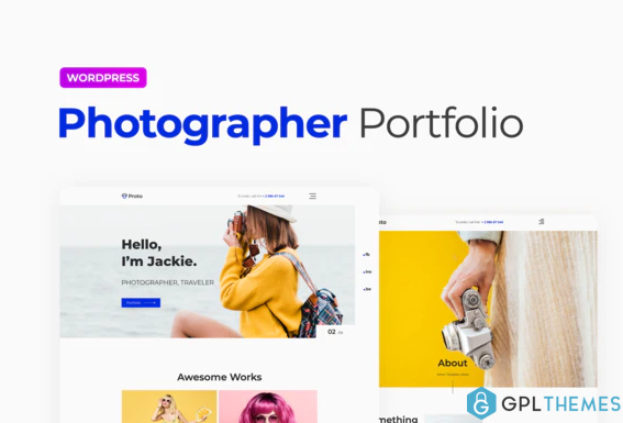 Proto – Photographer Portfolio Template Kit
