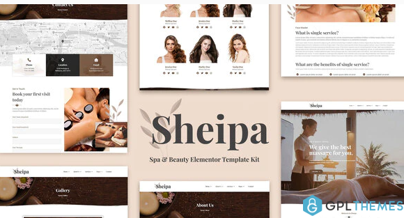 Sheipa Spa Beauty Elementor Template Kit
