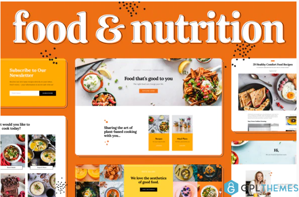 Food Nutrition Elementor Template Kit