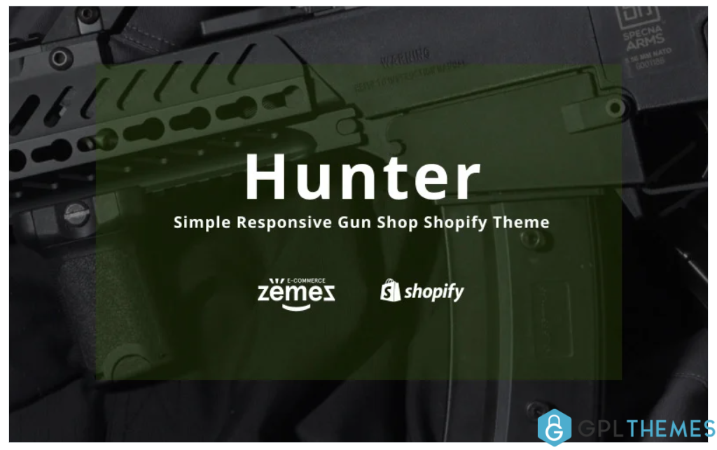 Hunter Simple Responsive Gun Shop Shopify Theme