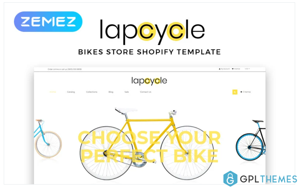 Lapcycle Cycling Multipage Clean Shopify Theme