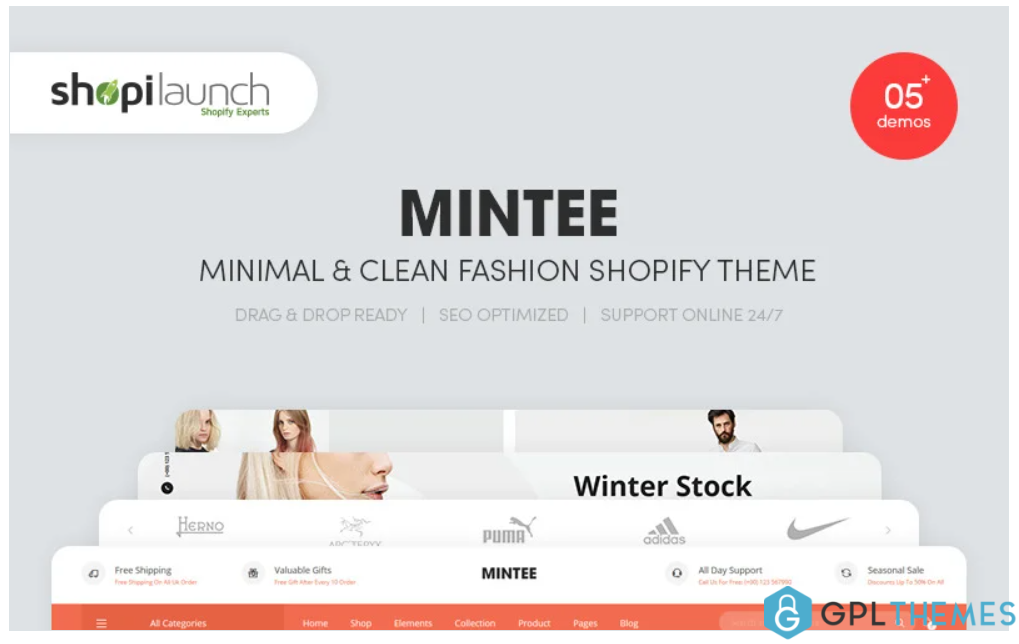 MINTEE Minimal Clean Fashion Shopify Theme