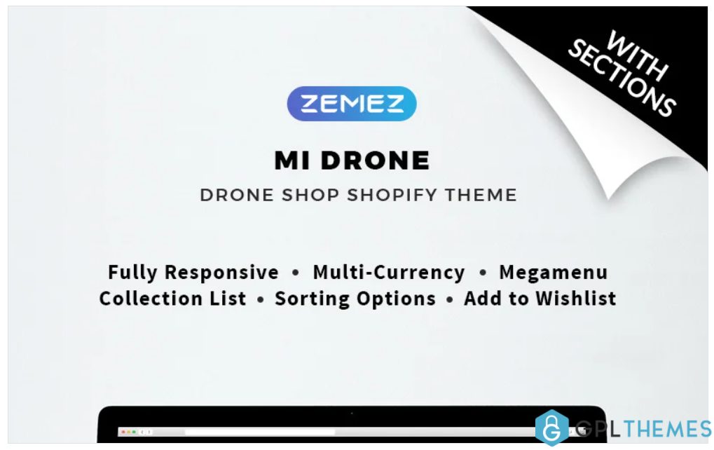 Mi Drone Single Product Responsive Shopify Theme