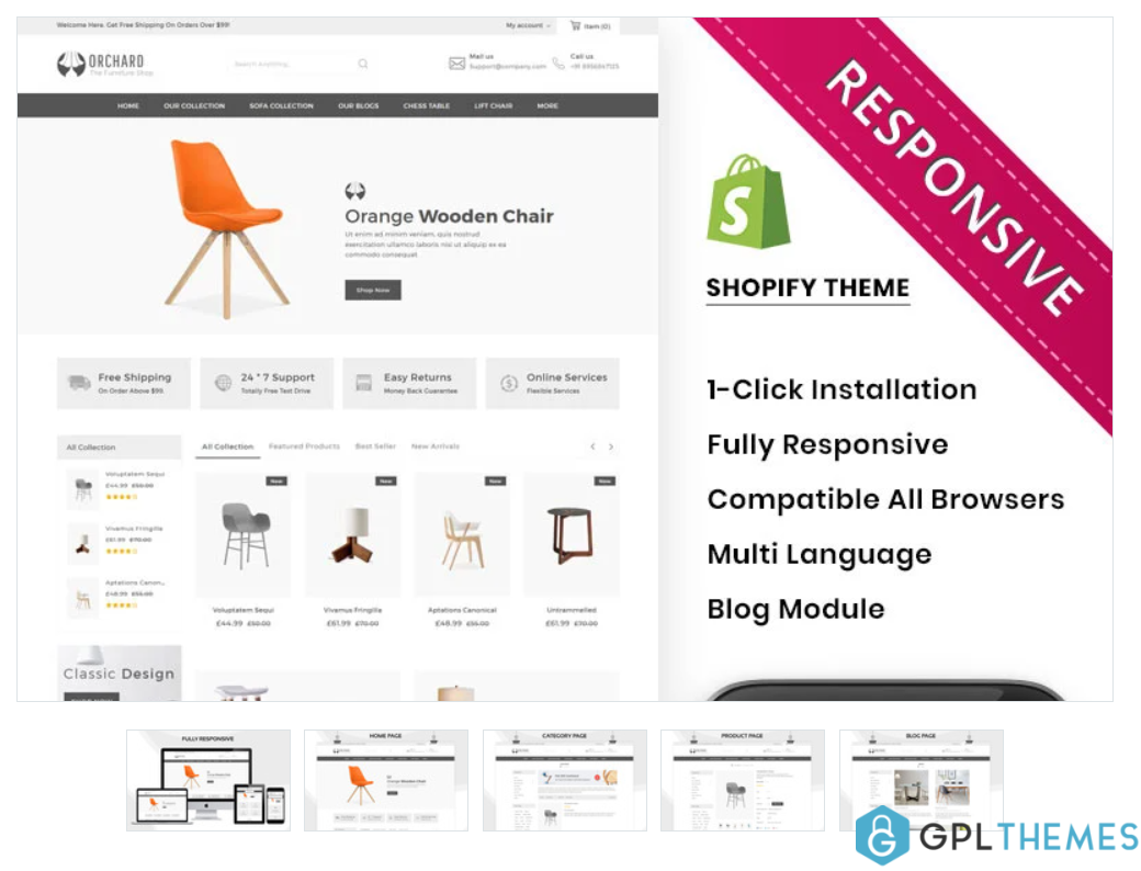 Orchard The Furniture Store Responsive Shopify Theme