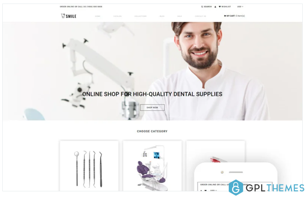 Smile Dentistry eCommerce Clean Shopify Theme