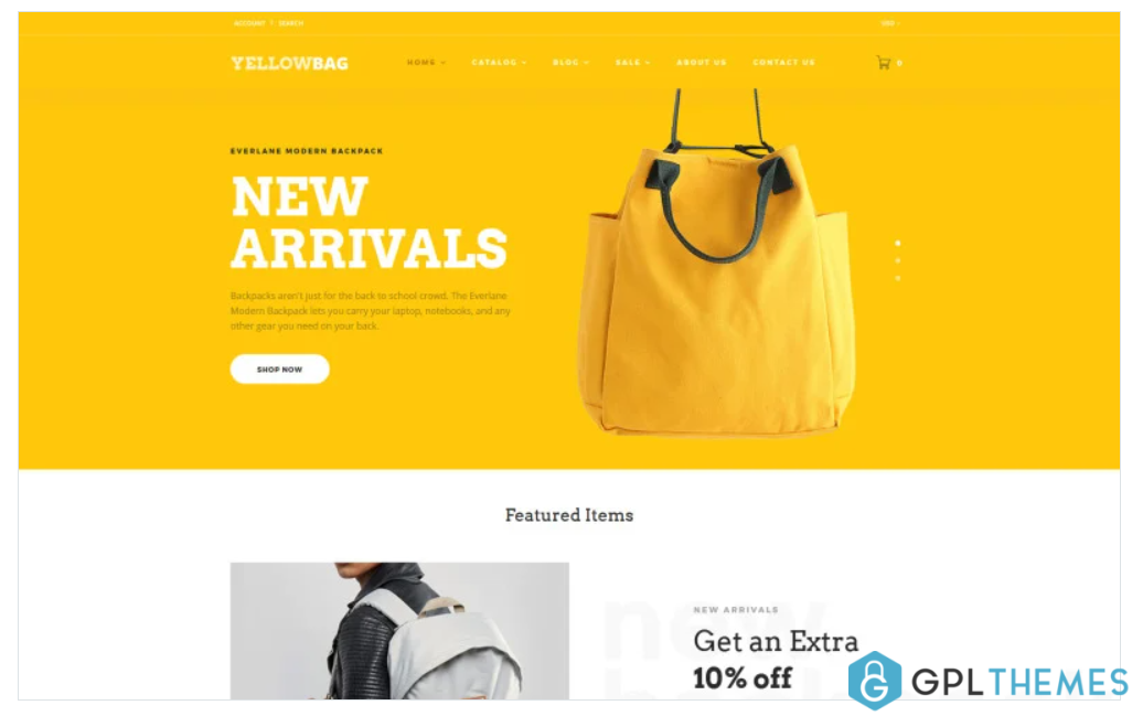 YellowBag Handbag Responsive Shopify Theme