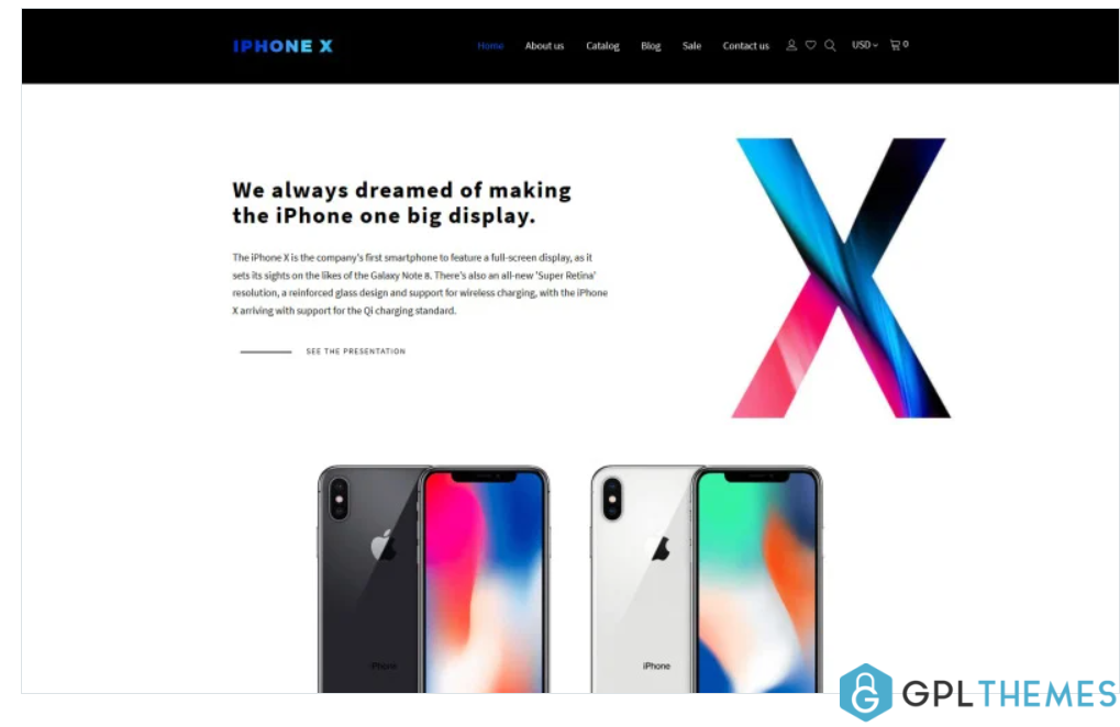 iPhone X Apple Store Shopify Theme