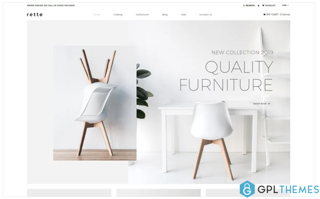 rette Furniture Multipage Minimalistic Shopify Theme