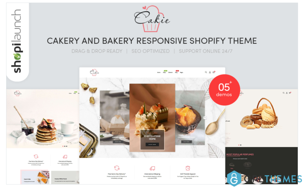 Cakie Cakery Bakery Responsive Shopify Theme