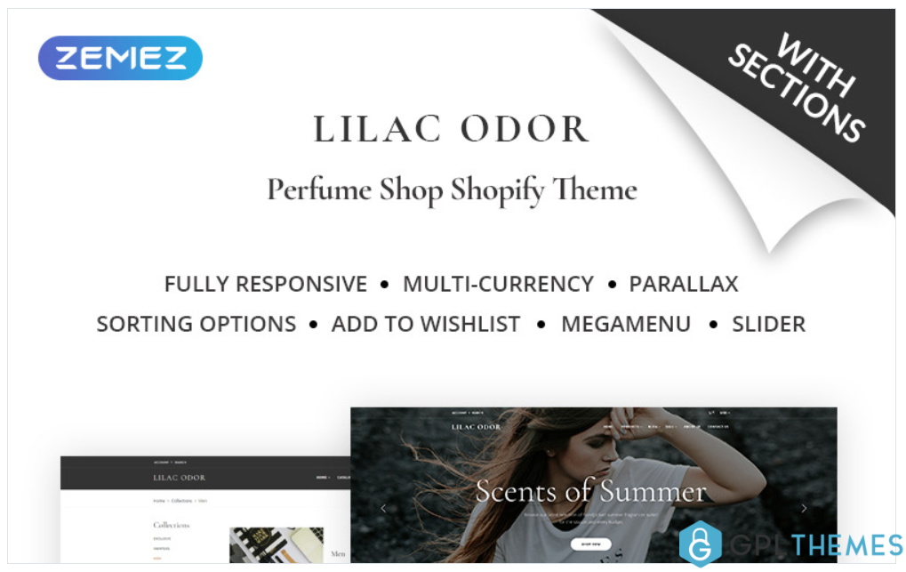 Lilac Odor Perfume Shop Shopify Theme