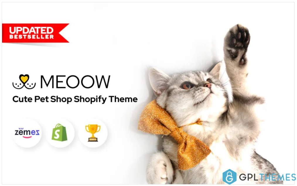 Meoow Cute Pet Shop Shopify Theme