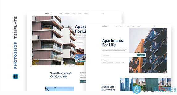 Dexico – Apartment Rent Template for Photoshop