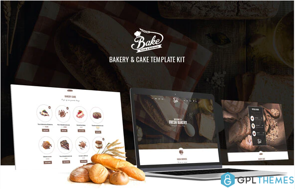 Bake Bakery Cake Elementor Template Kit