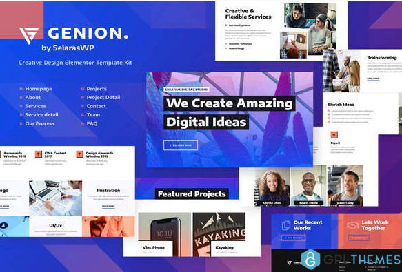 Genion Creative Design Elementor Template Kit