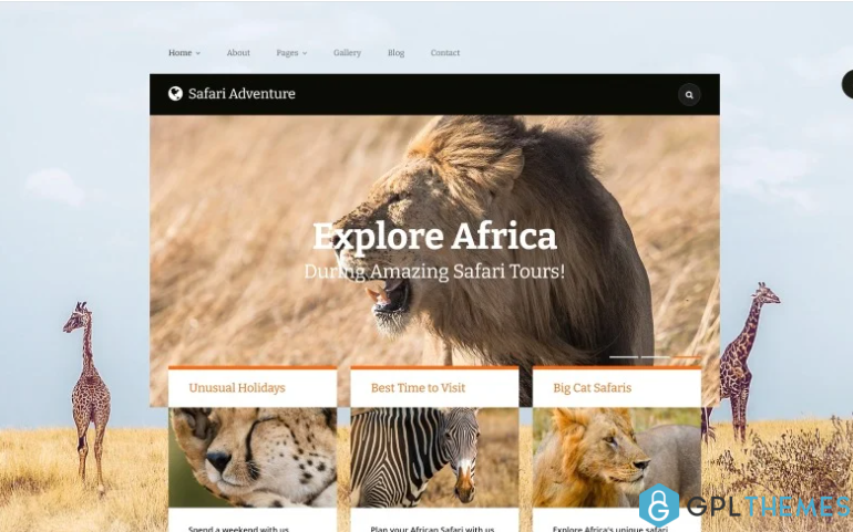 Safari Adventure Joomla Template
