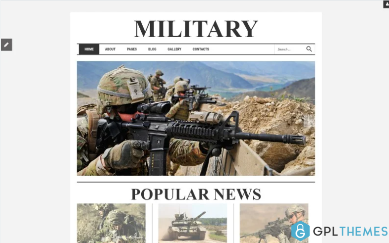 Military Responsive Joomla Template