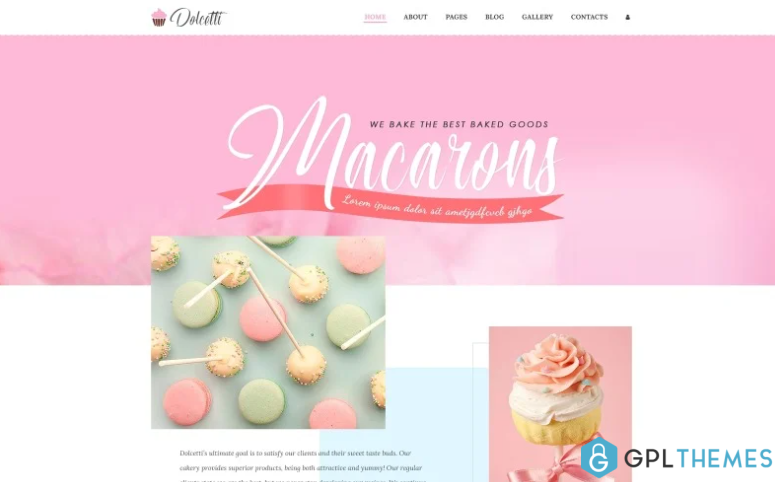 Dolcetti Bakery Multipage Modern Joomla Template