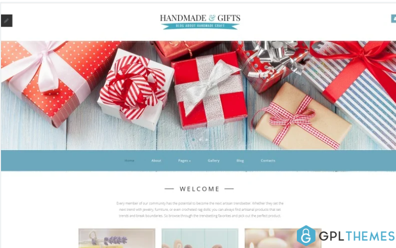 Handmade Gifts Crafts Blog and Gift Store Joomla Template