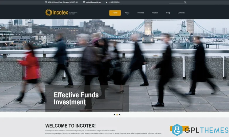 Incotex Investment Company Clean Joomla Template