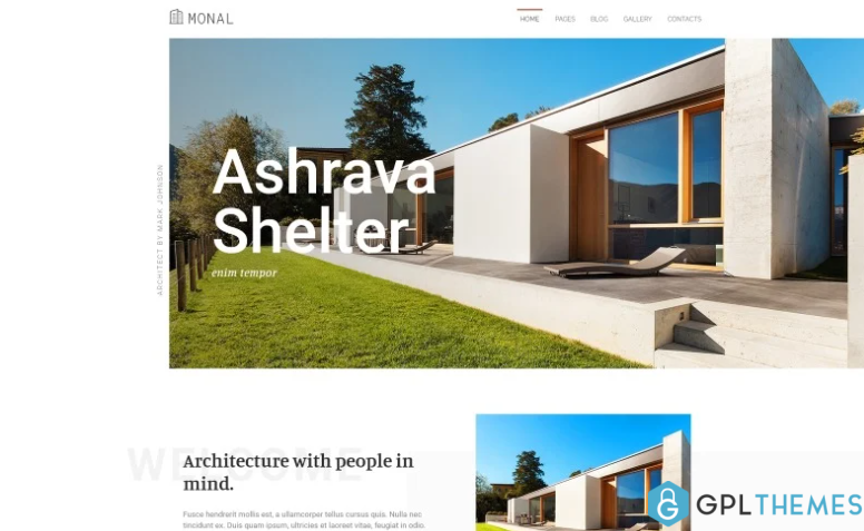 Monal Architect Multipage Clean Joomla Template