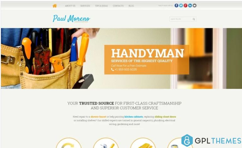 Proper Handyman Services Joomla Template