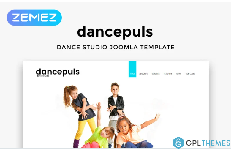 Dancepuls Dance Studio Responsive Clean Joomla Template
