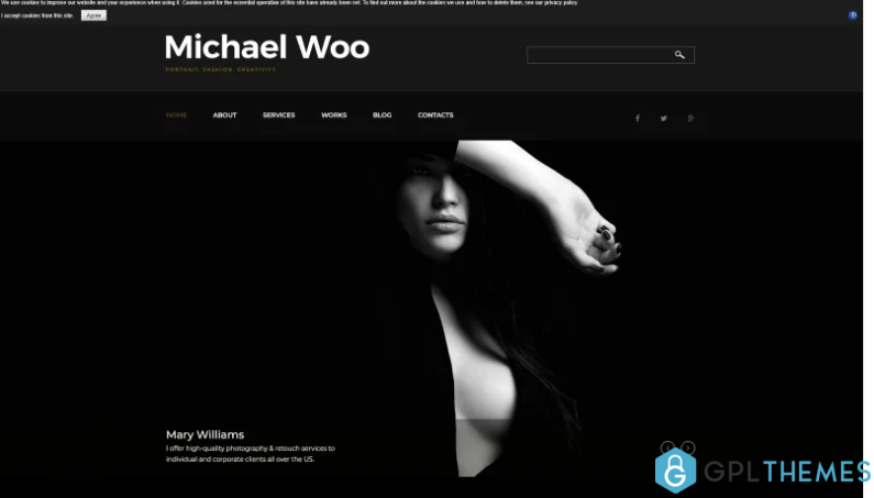 Michael Woo Photographer Portfolio Elegant Joomla Template