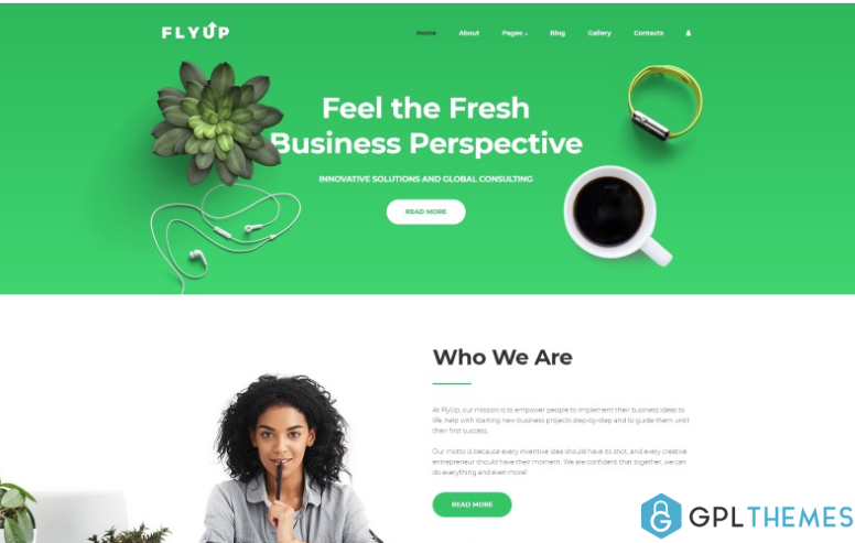 flyup startup business consulting modern joomla template
