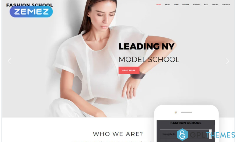 fashion school model agency responsive modern joomla template