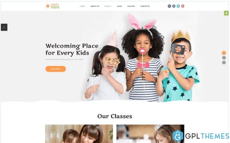 Happy Kids Kids Center Joomla Template