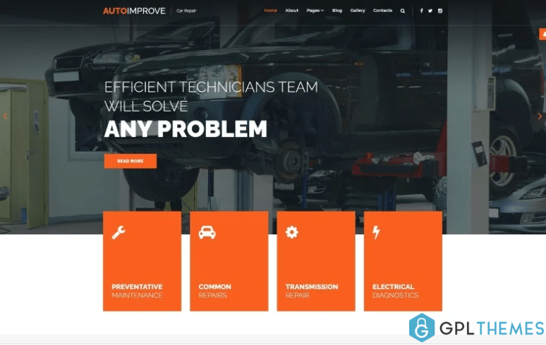 Autoimprove Car Repair Multipage Creative Joomla Template