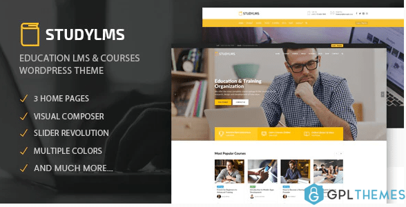 Studylms Education LMS Courses WordPress Theme