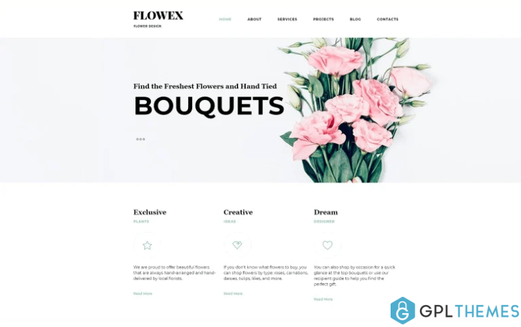 Flowex Flower Shop Ready to Use Clean Joomla Template 1