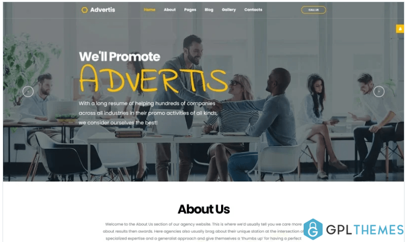 Advertis Advertising Agency Clean Responsive Joomla Template